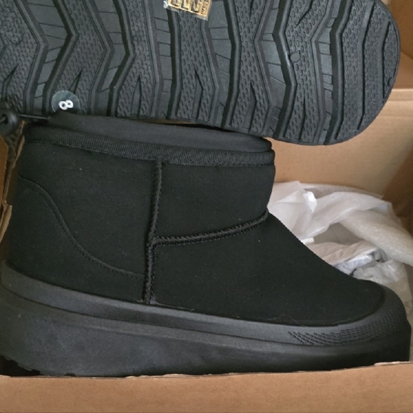 Women's Black Ankle Boots - Picture 1 of 7